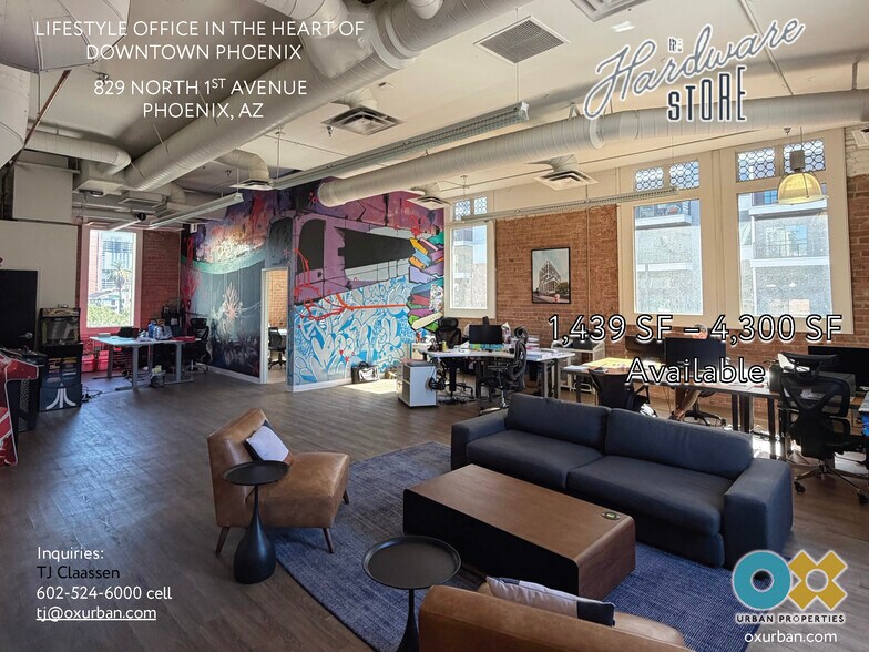 Primary Photo Of 829 N 1st Ave, Phoenix Loft Creative Space For Lease