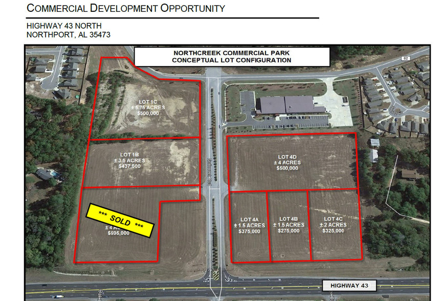 Primary Photo Of Northcreek Blvd and Highway 43 North, Northport Land For Sale