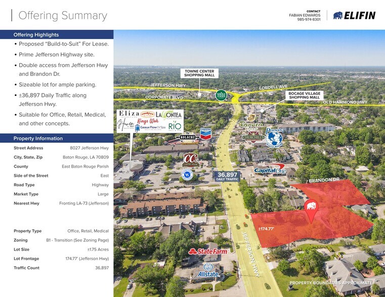 More Photos Of 8027 Jefferson Hwy, Baton Rouge Office For Lease