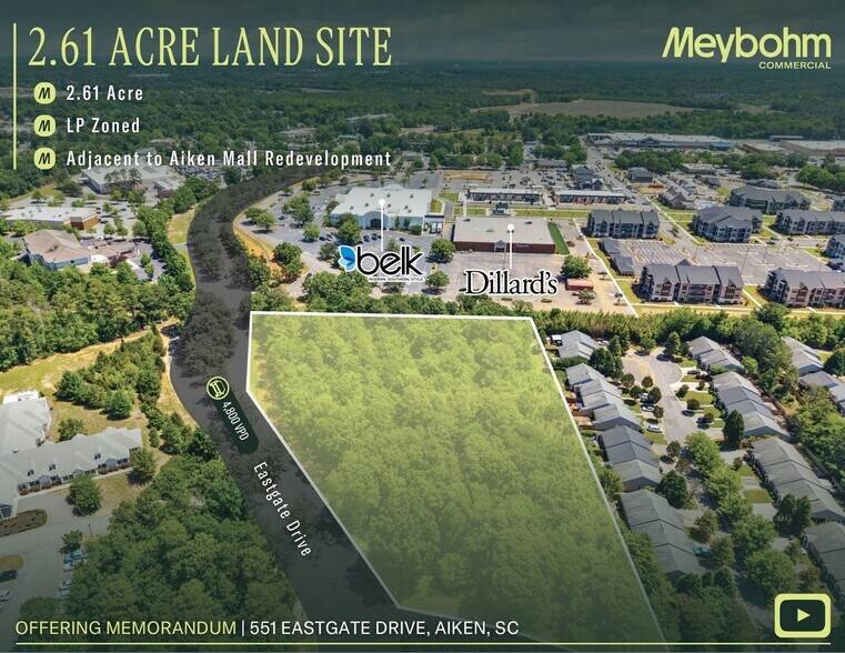 Primary Photo Of 551 E Gate Dr, Aiken Land For Sale
