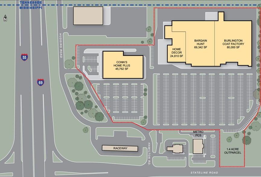 More Photos Of 550 Stateline Rd W, Southaven Unknown For Lease