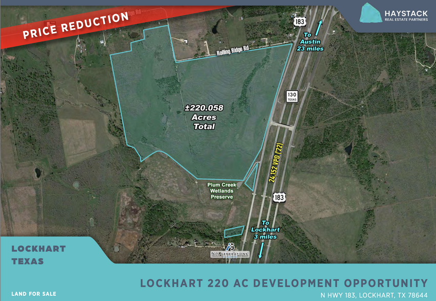 Primary Photo Of N Hwy 183, Lockhart Land For Sale