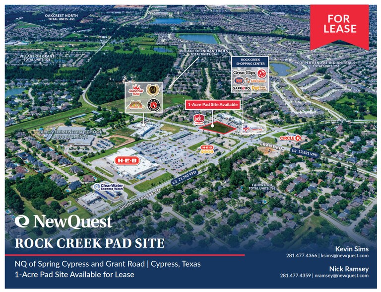 Primary Photo Of Spring Cypress & Grant Rd, Cypress Land For Lease