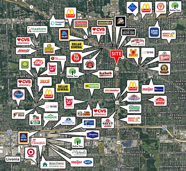 More Photos Of 17425 Telegraph Rd, Detroit Freestanding For Lease