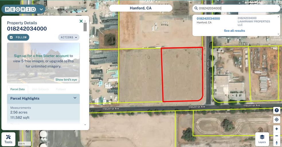 Primary Photo Of 10790 Industrial Ave, Hanford Land For Sale