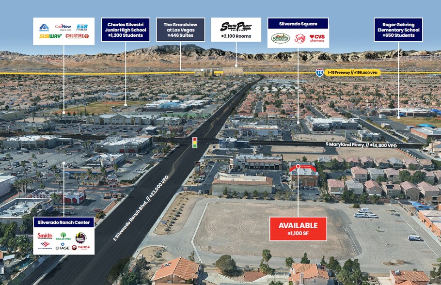 More Photos Of 1310 E Silverado Ranch Blvd, Las Vegas Storefront For Lease