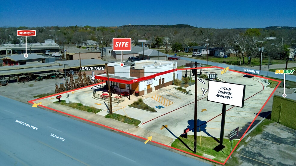 Primary Photo Of 236 Junction Hwy, Kerrville Fast Food For Lease