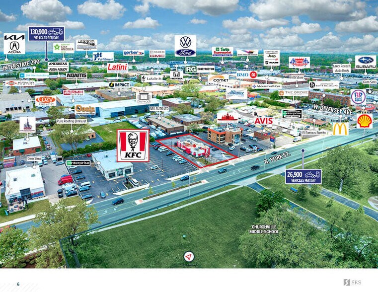 More Photos Of 872 N York St, Elmhurst Fast Food For Sale