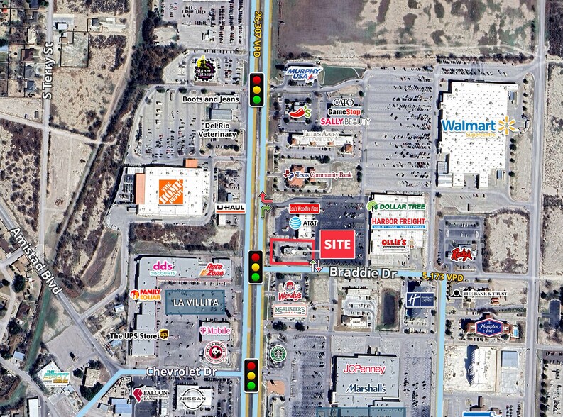 Primary Photo Of 100 Braddie Dr, Del Rio General Retail For Sale