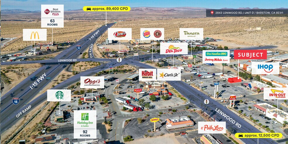 More Photos Of 2843 Lenwood Rd, Barstow General Retail For Lease