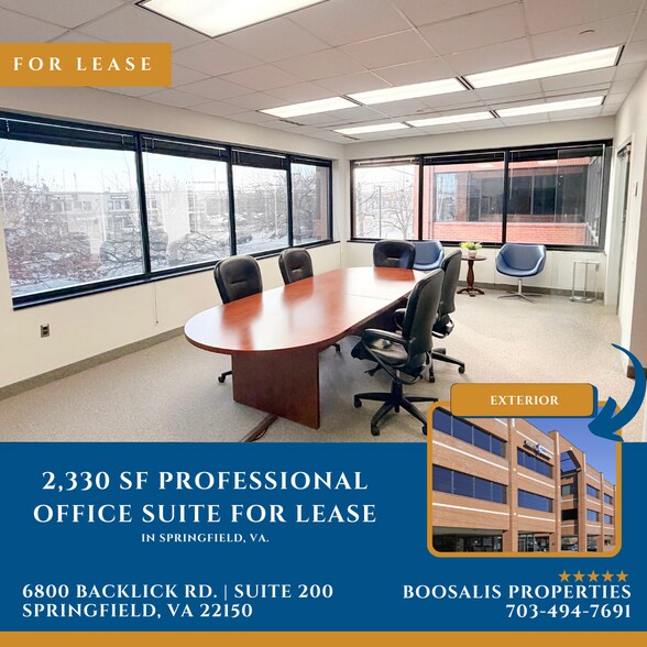 More Photos Of 6800 Backlick Rd, Springfield Office For Lease