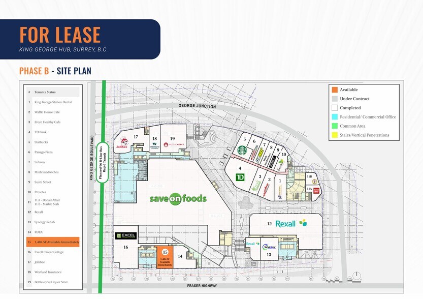 More Photos Of 9850 King George Blvd, Surrey Unknown For Lease