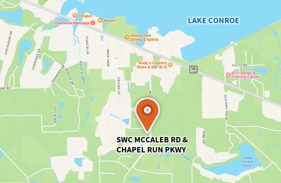 More Photos Of SWC at McCaleb rd, Montgomery Land For Sale