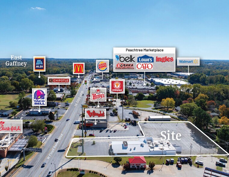 More Photos Of 1709 W Floyd Baker Blvd, Gaffney Land For Sale