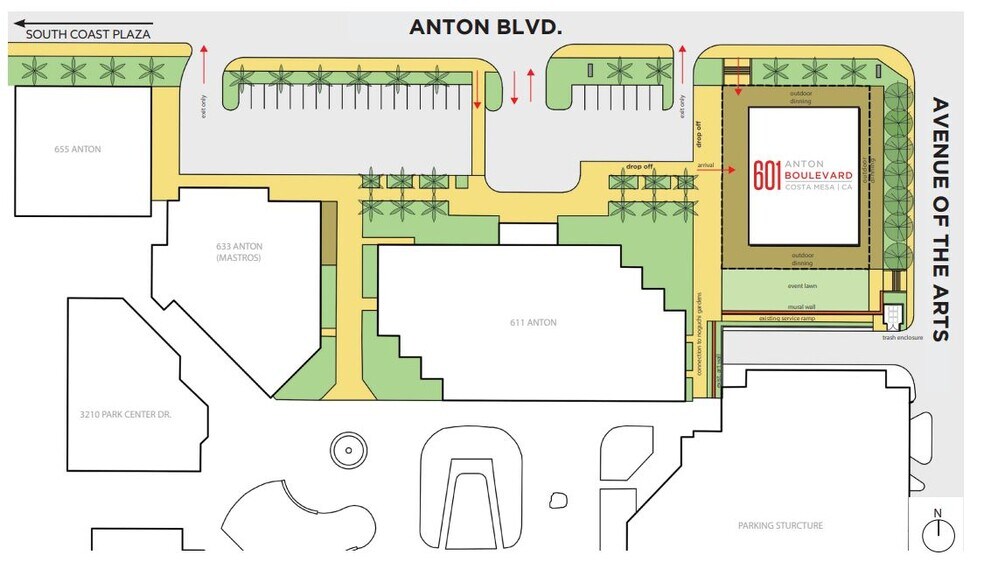 More Photos Of 601 Anton Blvd, Costa Mesa Restaurant For Lease