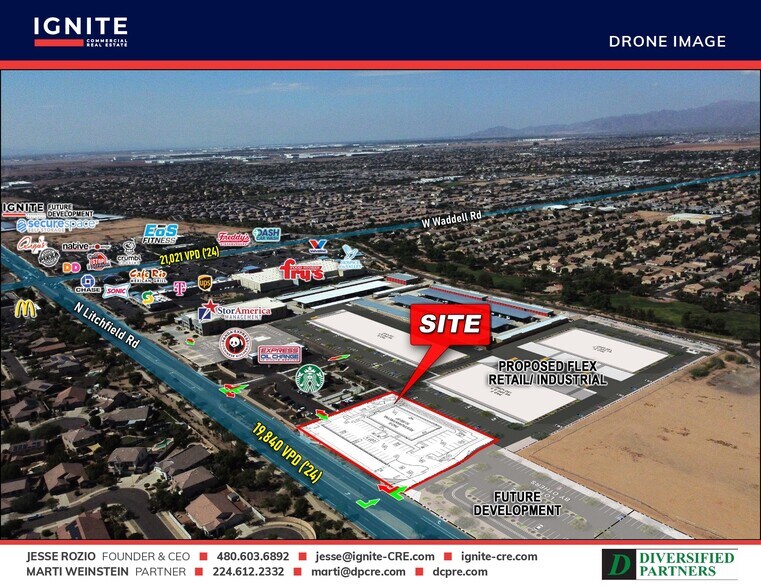 More Photos Of N NWC Litchfield Rd @ Waddell Rd, Surprise Land For Lease