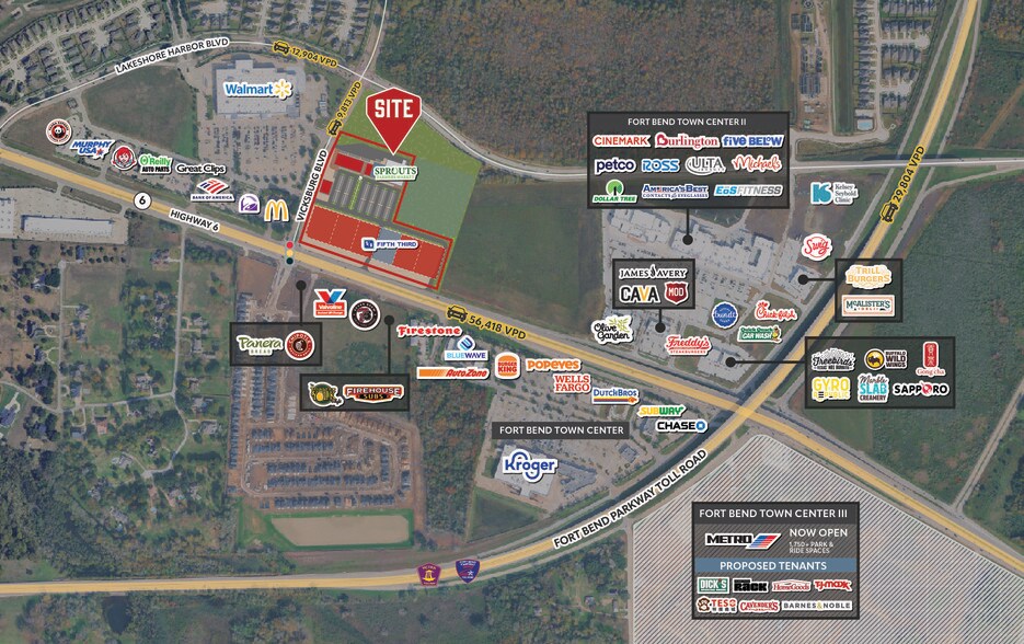 More Photos Of NEC of Highway 6 and Vicksburg Blvd, Missouri City Unknown For Lease