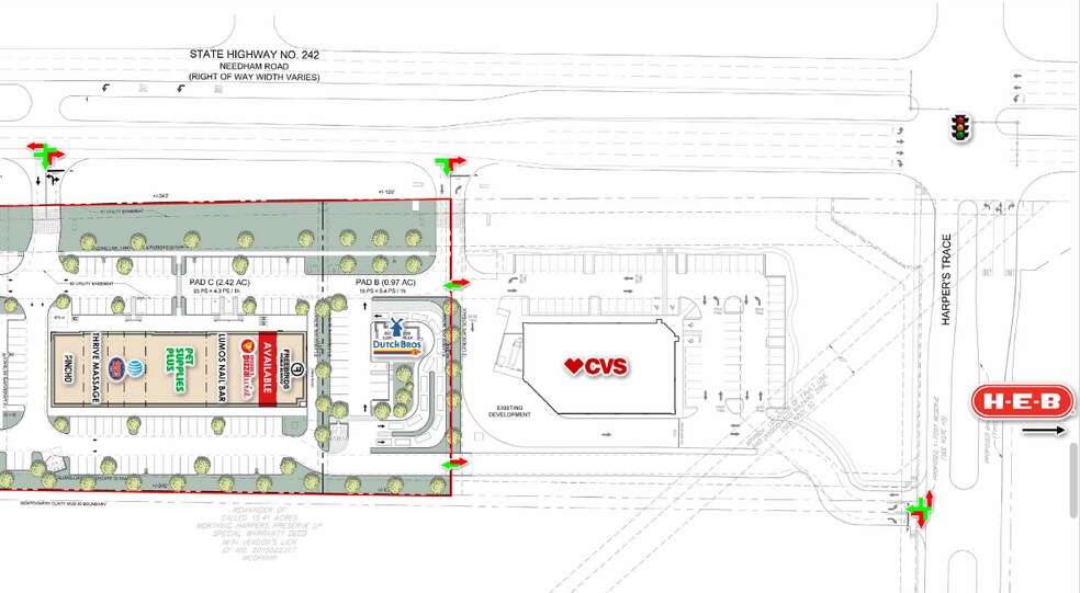 More Photos Of SWQ Hwy 242 & Harper's Trace, Conroe Unknown For Lease
