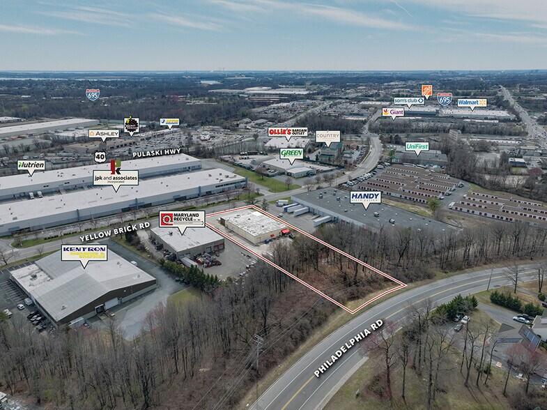 More Photos Of 8912 Yellow Brick Rd, Rosedale Industrial For Lease