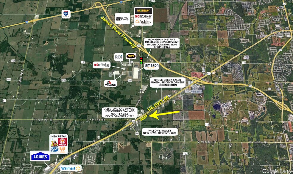 More Photos Of US 60, Republic Land For Sale