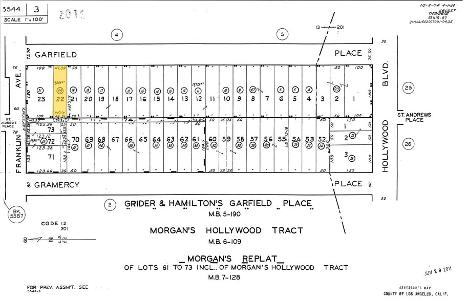 More Photos Of 1853 Garfield Pl, Los Angeles Land For Sale