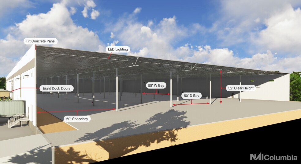 More Photos Of 220 Ranger Point Ct, Columbia Warehouse For Lease