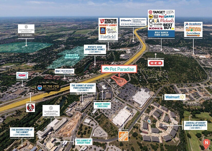 More Photos Of 716 S Interstate 35, Georgetown Veterinarian Kennel For Sale