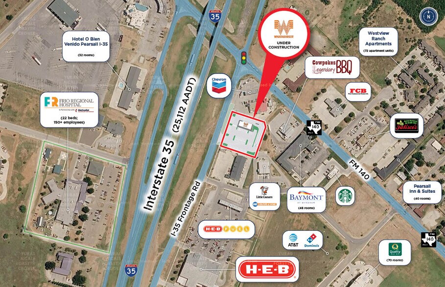 More Photos Of 130 S Interstate 35, Pearsall Fast Food For Sale