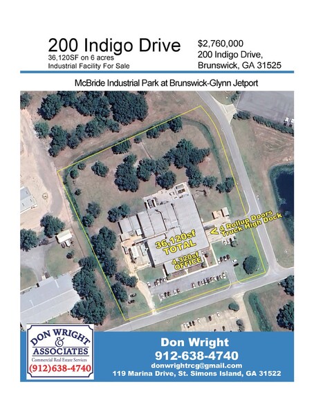 Primary Photo Of 200 Indigo Dr, Brunswick Industrial For Sale