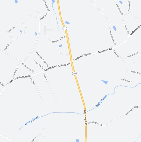 Hwy 211 & Mulberry Rd. Parcel 3 Rd, Winder, GA 30680 Land For Sale