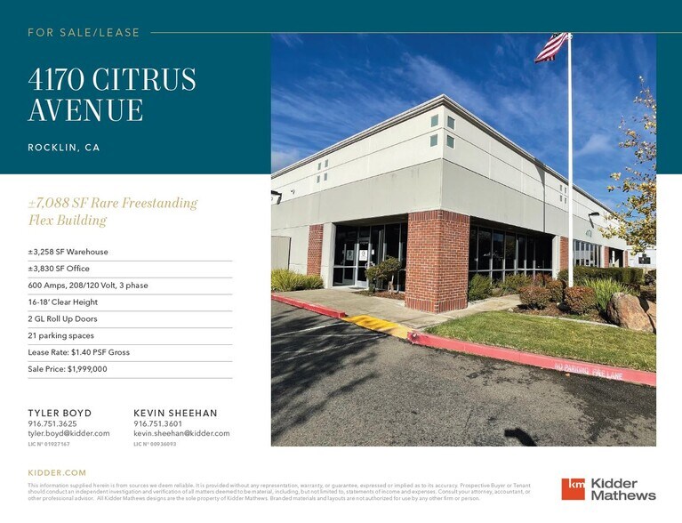 More Photos Of 4170 Citrus Ave, Rocklin Light Distribution For Sale