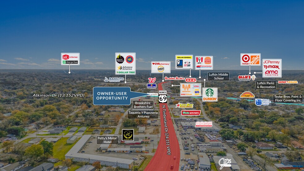 More Photos Of 712 N Timberland Dr, Lufkin General Retail For Sale