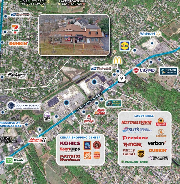 More Photos Of 305 Lacey Rd, Forked River Storefront Retail Office For Sale