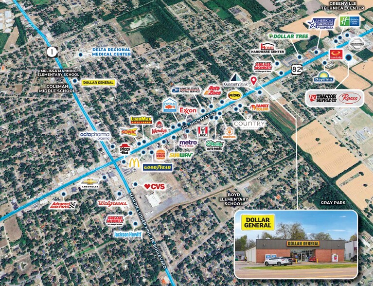 More Photos Of 2228 US 82, Greenville Freestanding For Sale