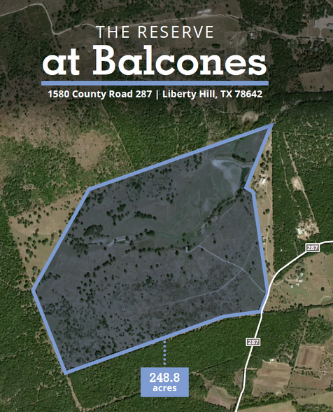 Primary Photo Of 1580 County Road 287, Liberty Hill Land For Sale