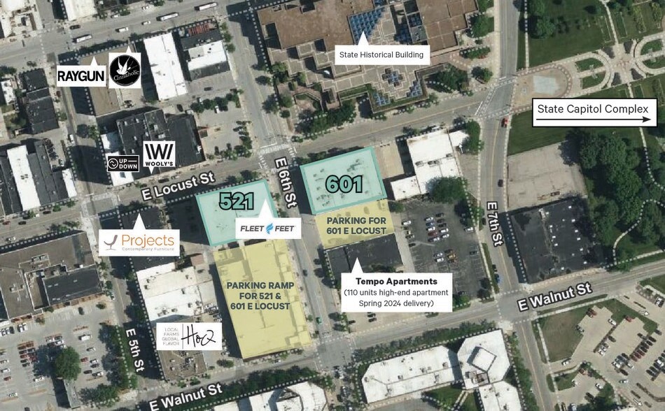 More Photos Of 521 E Locust St, Des Moines Storefront Retail Office For Lease