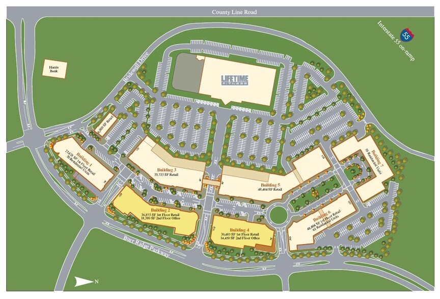 More Photos Of 500-598 Village Center Dr, Burr Ridge Storefront Retail Office For Lease