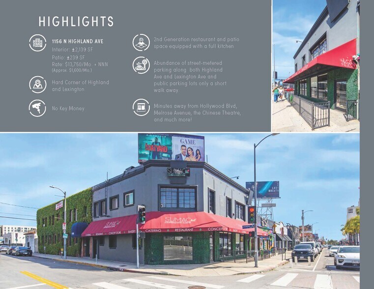 More Photos Of 1156-1160 N Highland Ave, Los Angeles Storefront Retail Residential For Lease