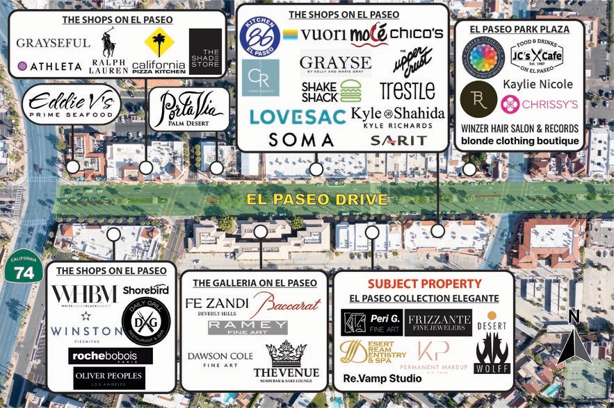 More Photos Of 73151 El Paseo, Palm Desert Storefront Retail Office For Sale