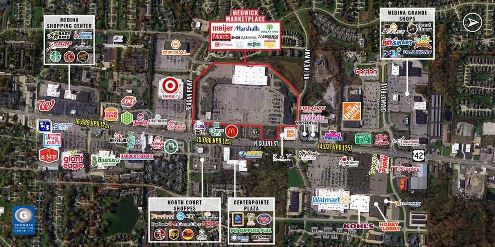 More Photos Of 1029-1209 N Court St, Medina General Retail For Lease
