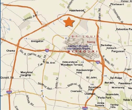 More Photos Of 601 Lambert Pointe Dr, Hazelwood Warehouse For Lease