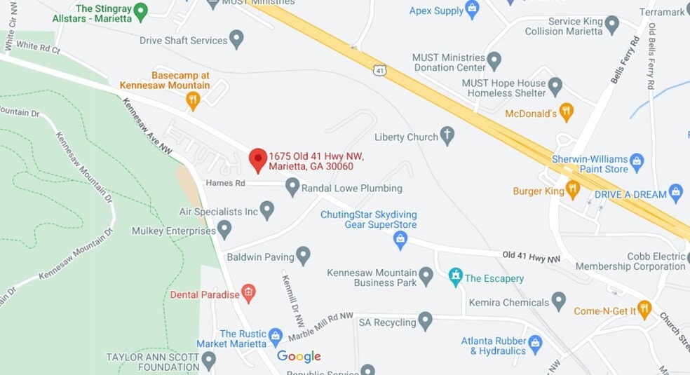 More Photos Of 1675 NW Old 41 Hwy, Marietta Industrial For Sale