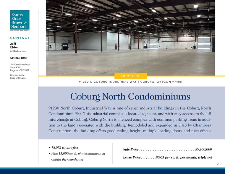More Photos Of 91230 Coburg Industrial Way, Eugene Warehouse For Lease