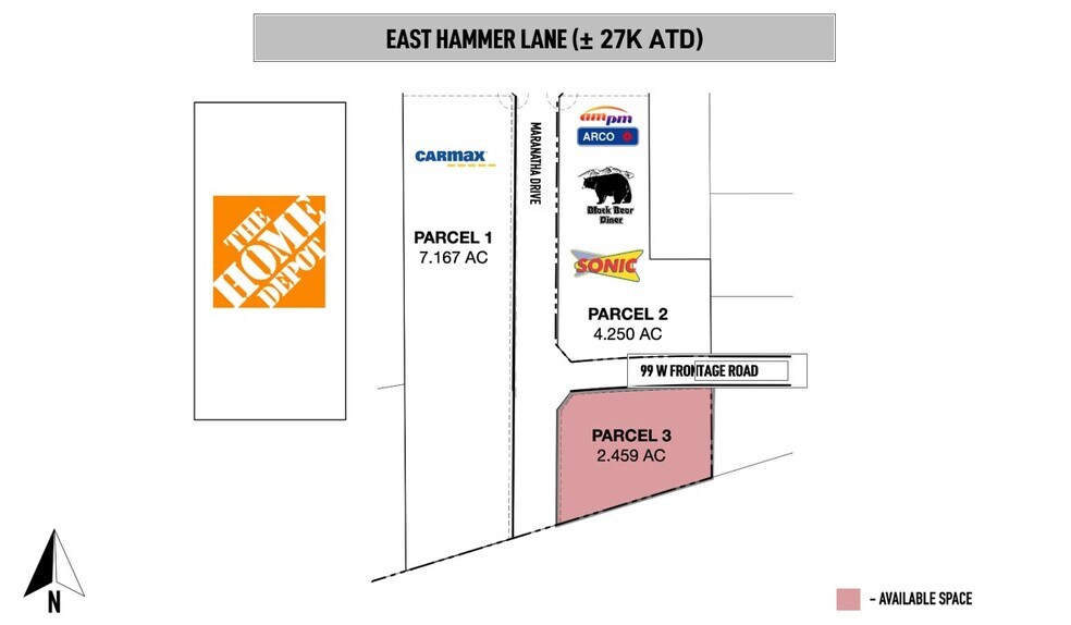 More Photos Of 7301 N State Route 99 W Frontage Road, Stockton Land For Sale
