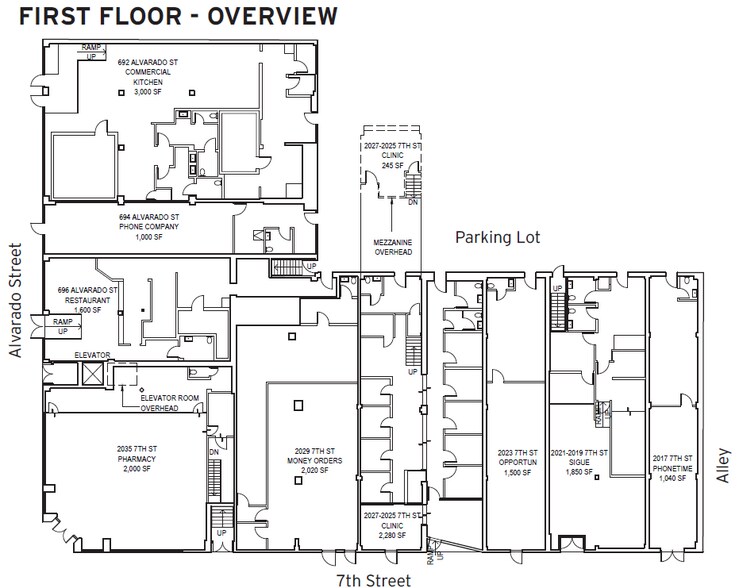 More Photos Of 688-698 S Alvarado St, Los Angeles Storefront Retail Office For Lease