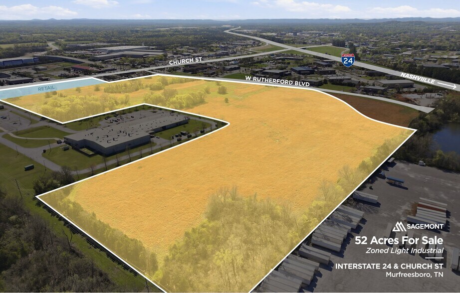 More Photos Of Interstate 24 & Church St, Murfreesboro Land For Sale