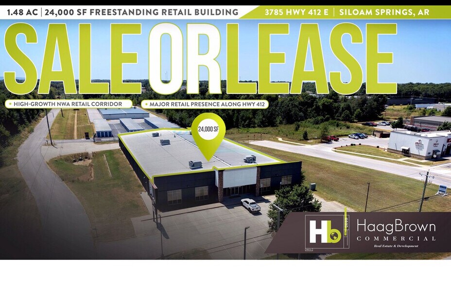 Primary Photo Of 3785 Hwy 412, Siloam Springs Freestanding For Sale