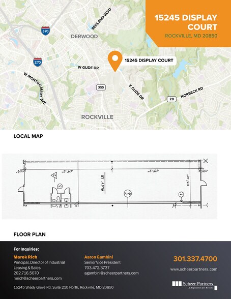 More Photos Of 15201-15277 Display Ct, Rockville Warehouse For Lease