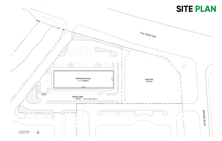 More Photos Of SWQ of FM 544 and Sanden Blvd., Wylie General Retail For Lease