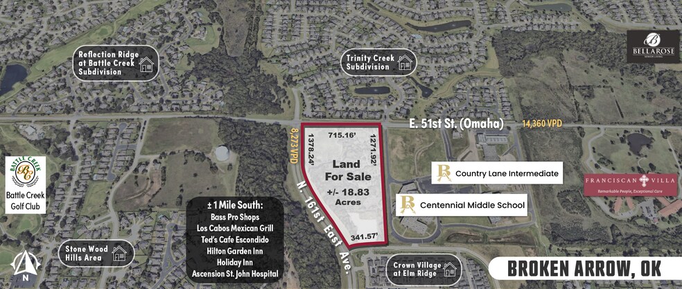 More Photos Of E 51ST St @ N 161st E Avenue, Broken Arrow Land For Sale